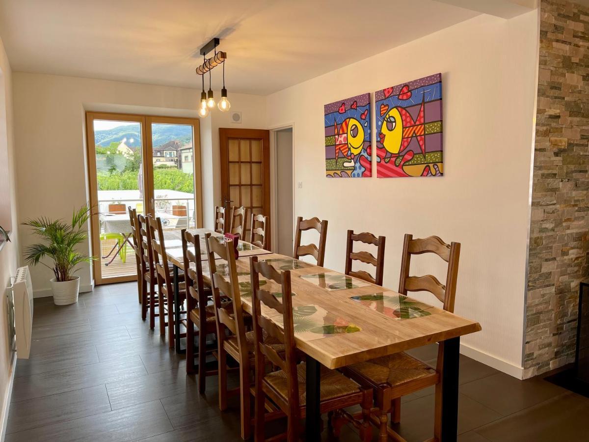 Alsacebnb - Gite 12 Personnes Dans Le Vignoble - Piscine Privee & Spa Ammerschwihr Εξωτερικό φωτογραφία