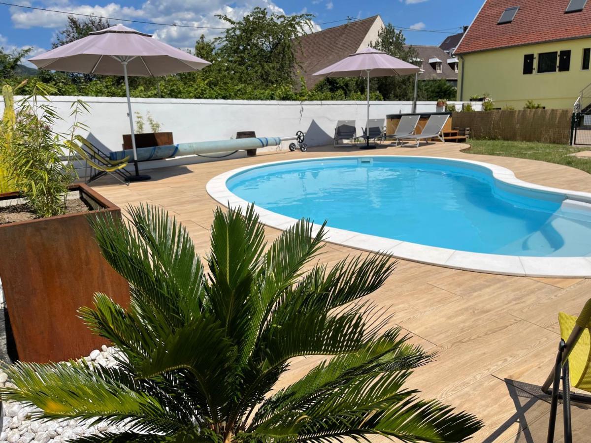 Alsacebnb - Gite 12 Personnes Dans Le Vignoble - Piscine Privee & Spa Ammerschwihr Εξωτερικό φωτογραφία