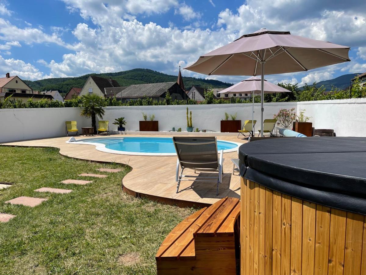 Alsacebnb - Gite 12 Personnes Dans Le Vignoble - Piscine Privee & Spa Ammerschwihr Εξωτερικό φωτογραφία